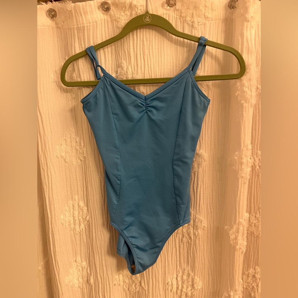 Blue ballet leotard